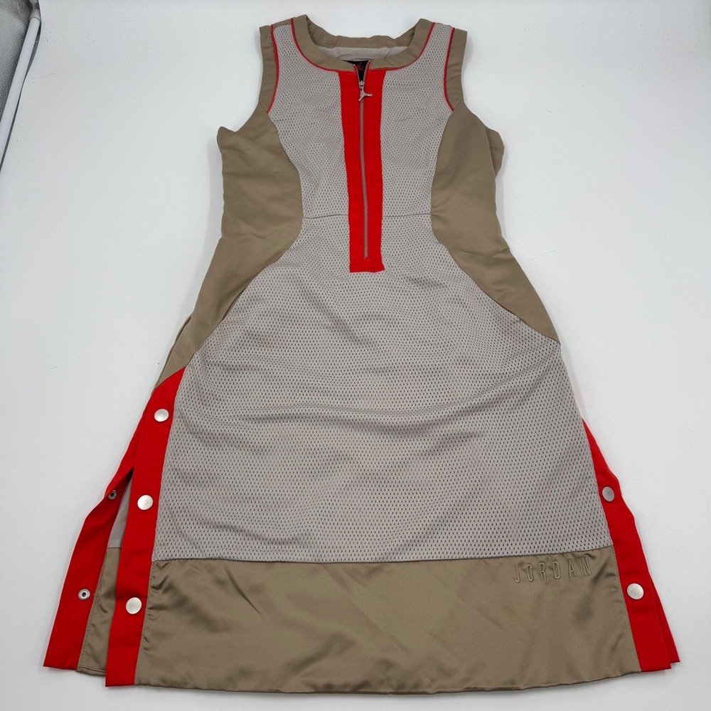 Jordan Dress Athleisure Snap Button Accents Sleeveless Casual XS DD7087-247‎
